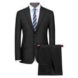 訂做職業男西裝套裝 設計黑色單排兩粒鈕西裝外套 鬆緊腰直筒西褲西裝套裝供應商 領隊西裝 保鑣西裝 70%polyester 30% Rayon CHENSHANG MY1001 MK1001 410克  西裝 革履   SKMS051 訂做職業男西裝套裝 設計黑色單排兩粒鈕西裝外套 鬆緊腰直筒西褲西裝套裝供應商 領隊西裝 保鑣西裝 70%polyester 30% Rayon CHENSHANG MY1001 MK1001 410克  西裝 革履   SKMS051